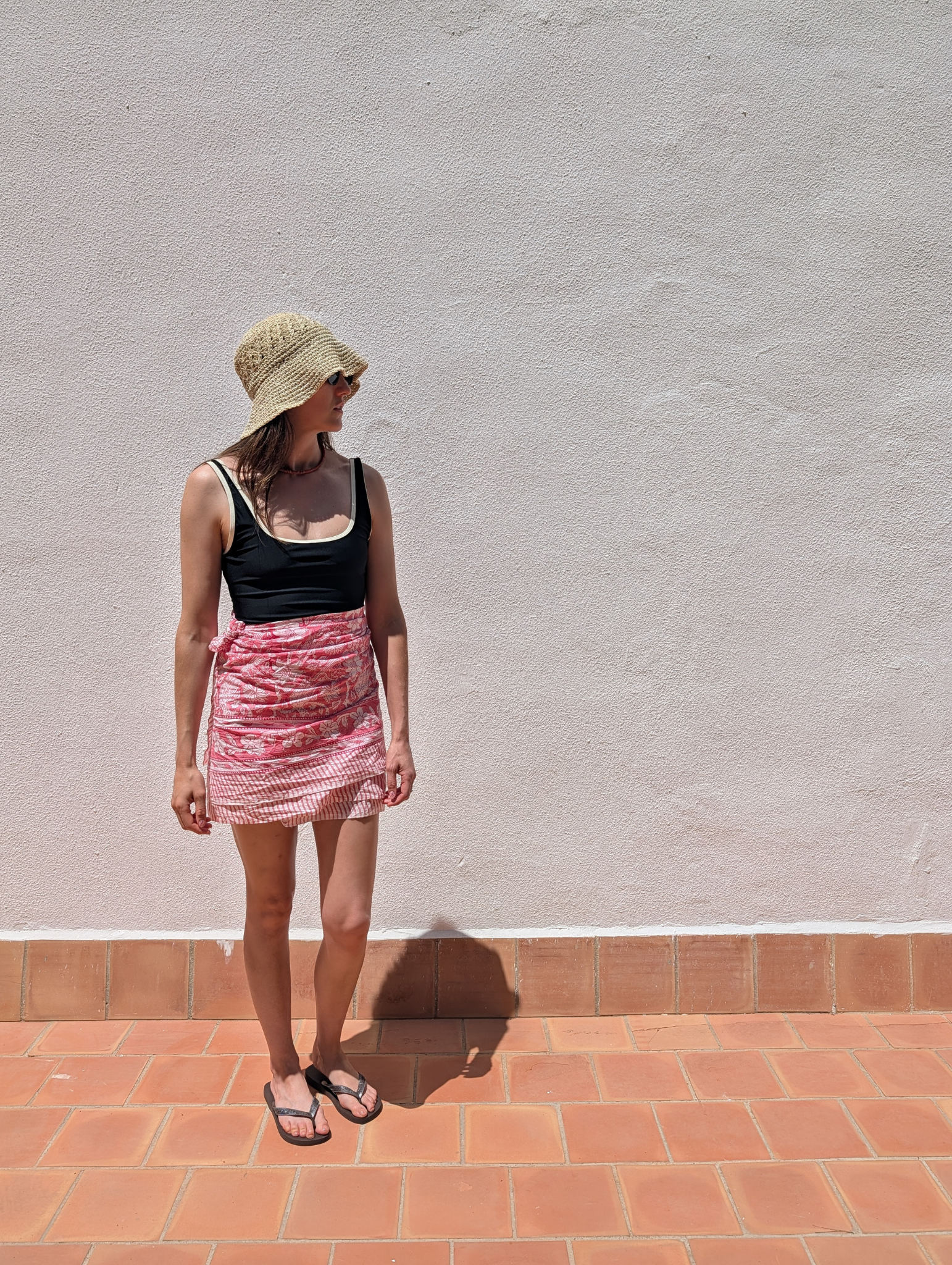 hot pink sarong