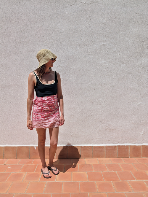 hot pink sarong