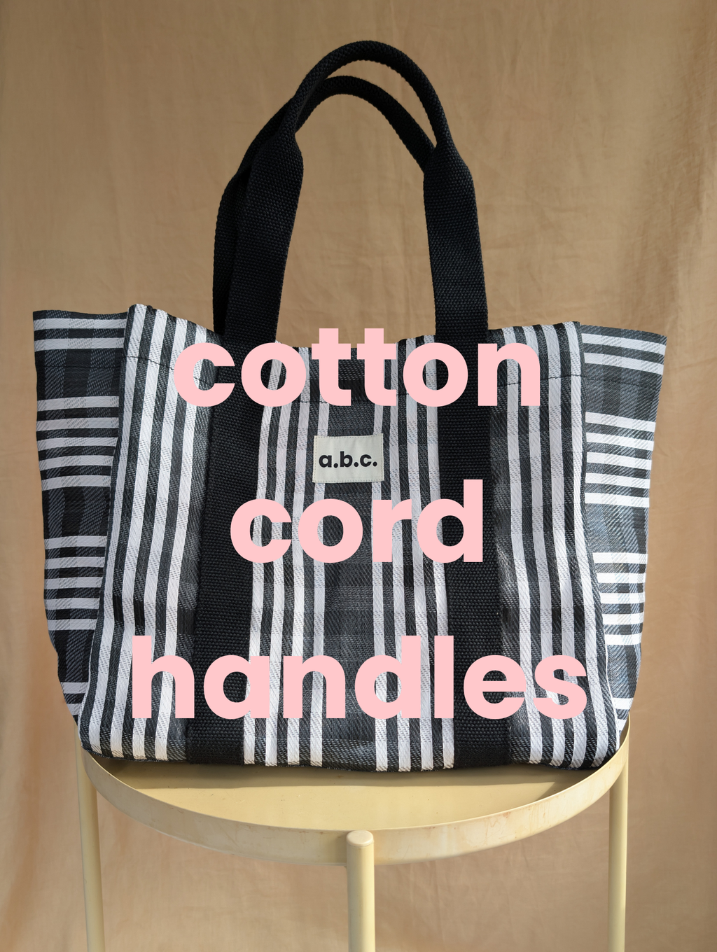 large shopper black and white