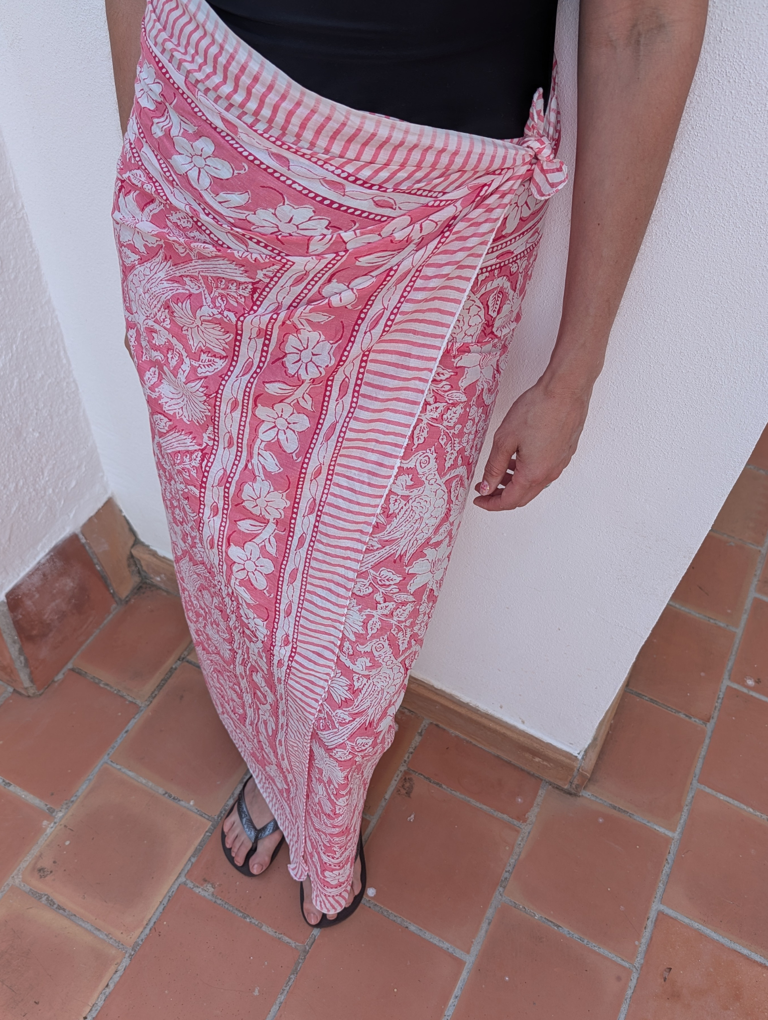 hot pink sarong