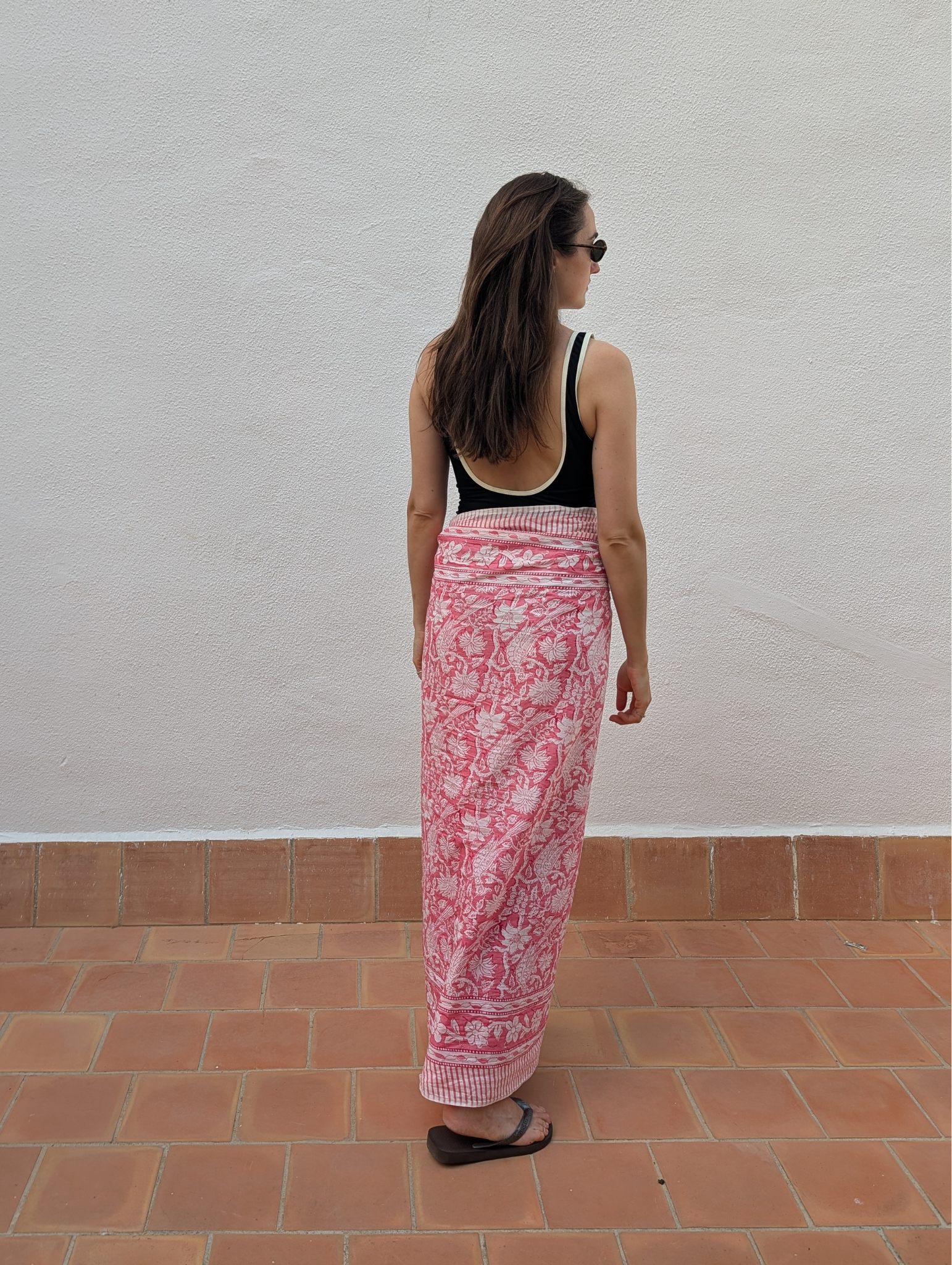 hot pink sarong